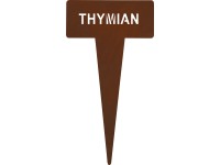 Leszúrható fűszernövény jelölőtábla kakukkfű 15 cm rozsdabarna