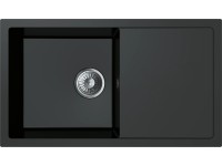 Miló beépíthető mosogató Blissano 76 gránit kompozit fekete Miló beépíthető mosogató Blissano 76 gránit kompozit fekete