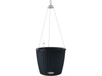 Lechuza Nido Cottage függő virágtartó 27 cm átmérő x 23 cm grafitfekete Lechuza Nido Cottage függő virágtartó 27 cm átmérő x 23 cm grafitfekete