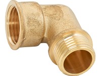 Menetes könyök 18,6 mm (Rp 1/2) x 21 mm (R 1/2) sárgaréz Menetes könyök 18,6 mm (Rp 1/2) x 21 mm (R 1/2) sárgaréz