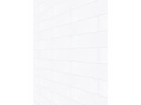 Fali panel magasfényű egyszínű fehér 25,3 cm x 260 cm