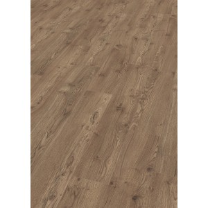 Vízálló barna Egger NatureSense Aqua laminált padló (10 mm) tölgy hatású.