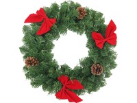 Koszorú 45 cm átmérő díszített PVC belül