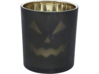 Üveg teamécsestartó mélység 55 mm x magasság 65 mm fekete 2-féle változatban Üveg teamécsestartó mélység 55 mm x magasság 65 mm fekete 2-féle változatban