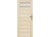 Radex beltéri ajtó Regent üveges jobbos borovi fenyő 75 cm x 210 cm
