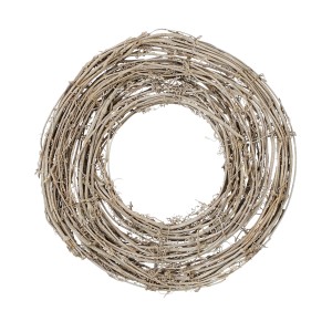 Világosbarna fűzfa koszorú (Ø 35 cm) a Mica Decorations-tól. Ideális alap kreatív dekorációs ötletekhez.