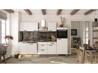 Flex-Well Exclusiv konyha 2320-016 Julia 280 cm matt fehér-Cosmopolitan tölgy Flex-Well Exclusiv konyha 2320-016 Julia 280 cm matt fehér-Cosmopolitan tölgy