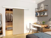 Fa színezett tolóajtó fehér dió 90 cm x 203,5 cm x 4 cm Fa színezett tolóajtó fehér dió 90 cm x 203,5 cm x 4 cm