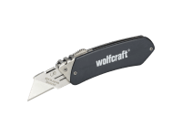 wolfcraft szabadidős kés behúzható trapézpengével 23,6 cm x 12,7 cm x 2,5 cm