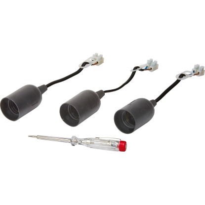 OBI E27 lámpafoglalat fázisceruzával fekete 3 darab