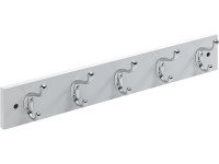 Hettich ruhafogas fehérre lakkozott 5 akasztóval Hettich ruhafogas fehérre lakkozott 5 akasztóval