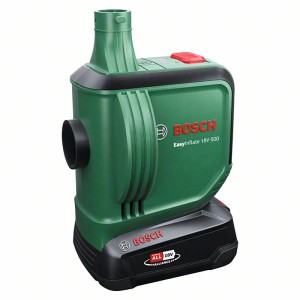 Bosch EasyInflate 18V-500 akkus légpumpa: Kompresszor matracok és medencék felfújásához.