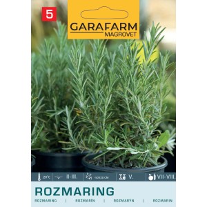 Rozmaring növény cserépben, Zöldségmagok (zöldségmagok) a Garafarmtól.