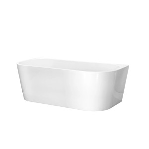 Szabadon álló fürdőkád fehér színben, modern design.