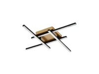 Rábalux Demir beltéri mennyezeti lámpa fekete/arany LED 24W 4000 IP20