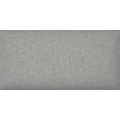 Négyszög alakú fali párna 60 cm x 30 cm szövet világosszürke