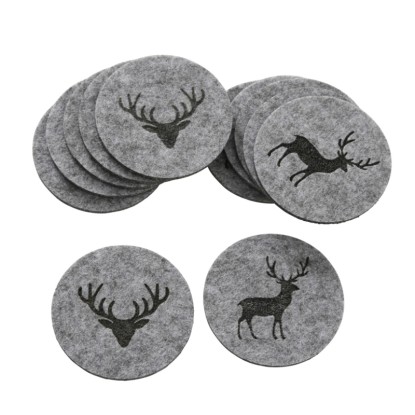 Boltze Tjark alátét 6 db 4-féle változatban szürke-bézs