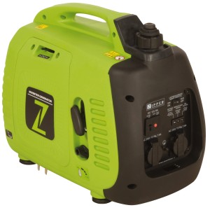 Zipper Inverter generátor ZI-STE2000IV, benzin, 2 kW, hordozható áramfejlesztő zöld és fekete színben.
