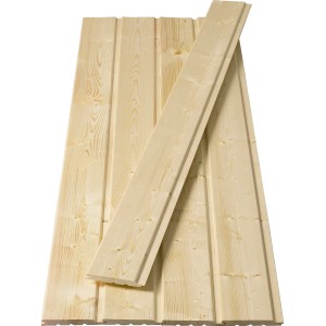 Kezeletlen Softline profilfa, 14x121x3000 mm, lucfenyő/fenyő fal- és mennyezetburkolathoz.