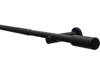 Gardinia Kreta hengeres karniskészlet 1 pályás 16/19 mm fekete