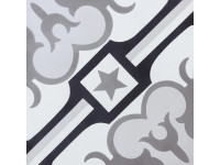 Dekorcsempe Frankreich Yvoire szürke 20 cm x 20 cm