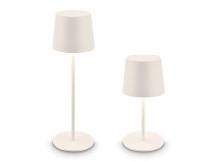 Brilo akkus LED-es asztali lámpa Bota antik fehér 11 cm átmérő Brilo akkus LED-es asztali lámpa Bota antik fehér 11 cm átmérő