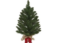 Mini műfenyő 60 cm zöld jutazsákban Mini műfenyő 60 cm zöld jutazsákban