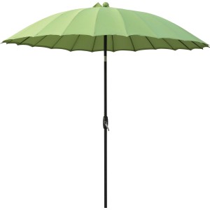 Limon napernyő Ø 270 cm lime színben, kurblis mechanizmussal.
