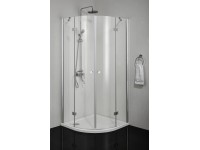 Sarokkabin Smartflex íves 2 db nyílóajtóval króm 90x90x195 cm Sarokkabin Smartflex íves 2 db nyílóajtóval króm 90x90x195 cm