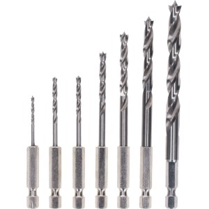 Bosch Robust Line fafúrókészlet, 7 részes, 2-8mm, hatlapú szár. Precíziós fúrók fához.