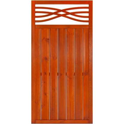 Malaga rács nélküli kerítéselem 180 cm x 90 cm tikfa