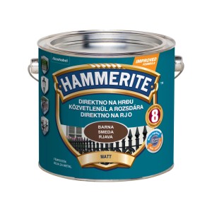 Hammerite fémfesték közvetlenül a rozsdára matt barna 2,5 l