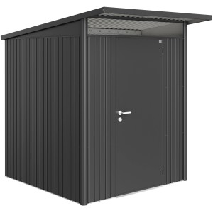 Biohort fém kerti ház AvantGarde Gr. A1 sötétszürke metál színben, standard ajtóval.