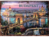 Retro-Gift Hűtőmágnes - Sunset Budapest Dream