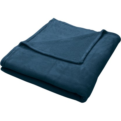 Plüss pléd 130 cm x 160 cm kék