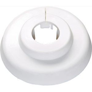 Fehér zsanérrozetta (12 mm) fűtőcsövekhez, 4 darabos készlet.