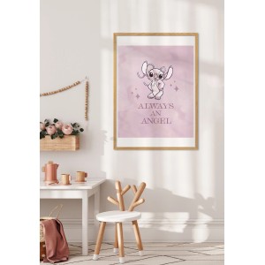 Komar Stitch Always an Angel falikép, 50x70 cm, gyerekszobába.