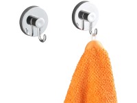 Wenko Vacuum-Loc akasztókészlet fényes krómszínű 2 darabos készlet kerek Wenko Vacuum-Loc akasztókészlet fényes krómszínű 2 darabos készlet kerek