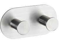 Wenko Cona Duo fali akasztó matt rozsdamentes acél Wenko Cona Duo fali akasztó matt rozsdamentes acél