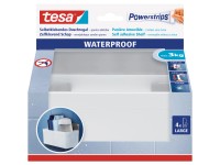 tesa Powerstrips nyom nélküli vízálló nagy polc fehér-acél tesa Powerstrips nyom nélküli vízálló nagy polc fehér-acél