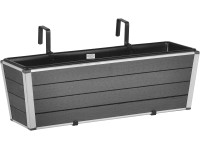 Gartenfreude balkonláda WPC 60,5 cm x 19,5 cm antracit