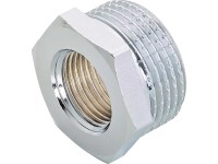 OBI menetes szűkítő idom 14,9 mm (Rp 3/8) x 26,4 mm (R 3/4), krómozott sárgaréz