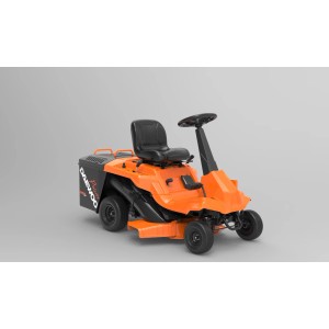 Daewoo fűnyíró traktor, narancs és fekete.