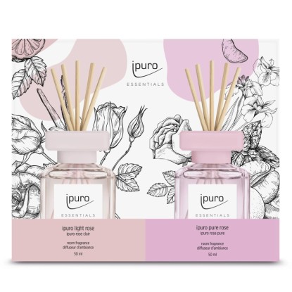 Ipuro illatosító szett Light & Pure Rose 2 x 50 ml