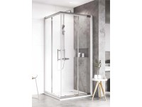 Ravak Patrik RV2 80 krómhatású  szögletes zuhanykabin