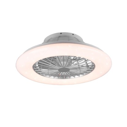 Trio Stralsund LED Dim mennyezeti lámpa 50 cm 26,8 W RGBW titán ventilátorral