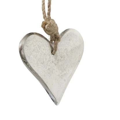 Boltze Home felakasztható dísz Colleen nagy 12 cm x 1 cm x 10 cm ezüst