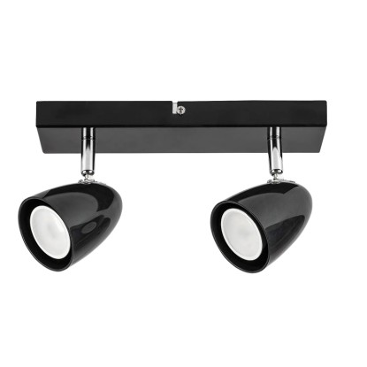 Rábalux Perico beltéri Mennyezeti lámpa fekete GU10 2X MAX 5W IP20