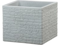 Scheurich Muretto virágtartó 38 cm x 38 cm Stony Grey