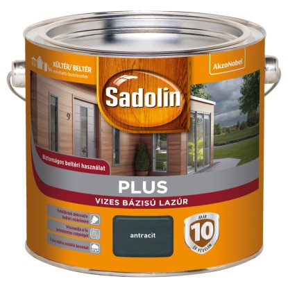 Sadolin Plus vastaglazúr antracit 2,5 l